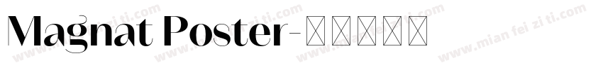 Magnat Poster字体转换